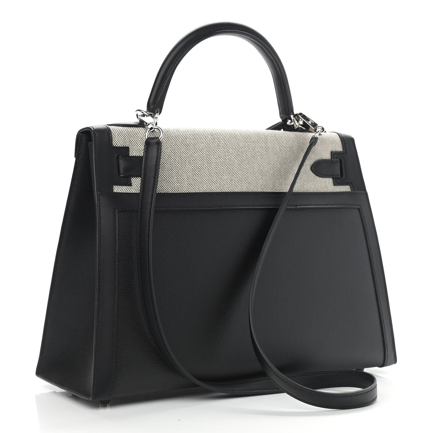 Berline Toile Swift Kelly Sellier 32 Black Ecru