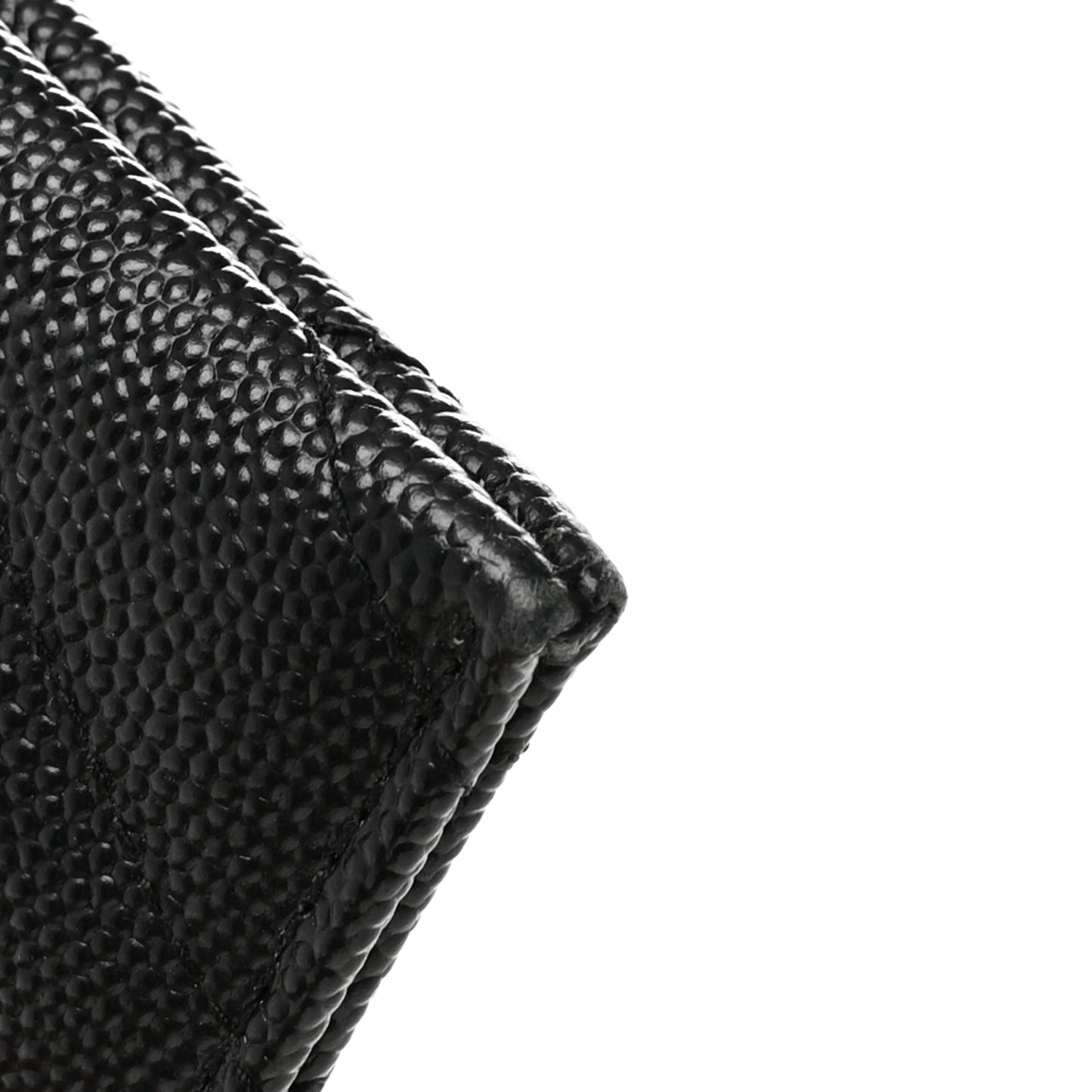 Grain De Poudre Chevron Monogram Bill Pouch Black