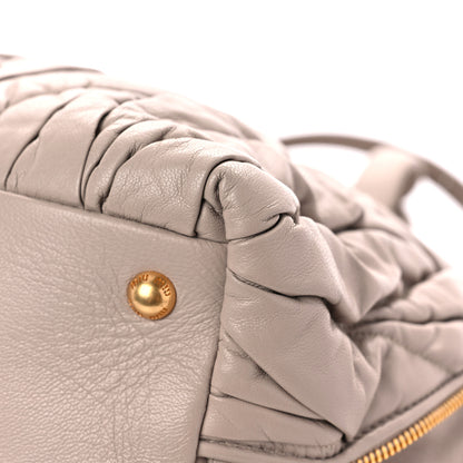 Miu Miu Nappa Matelasse Bauletto Top Handle Seta 4 of 13