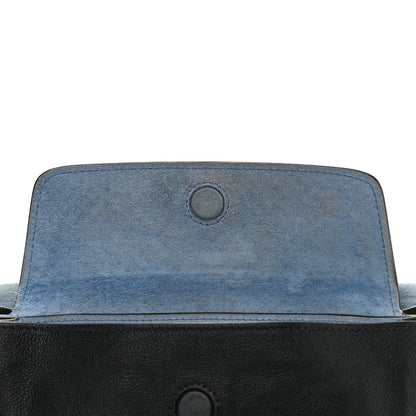 Prada Glace Calfskin Studded Etiquette Flap Black 13 of 16