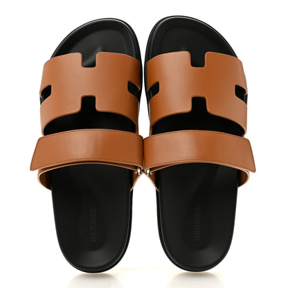 Hermes Calfskin Womens Chypre Sandals 41 Naturel 2 of 10