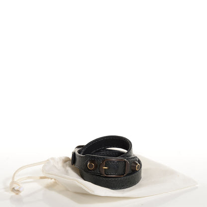 Balenciaga Agneau Arena Classic Hardware Triple Tour M Bracelet Anthracite 8 of 8