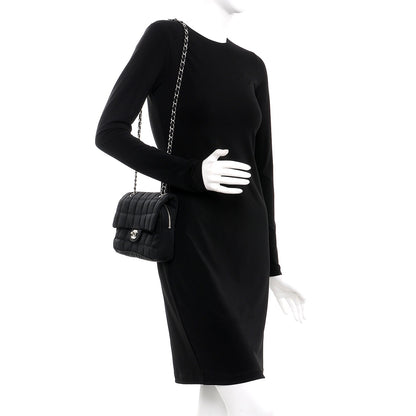 Chanel Nylon Square Quilted Flap Black 2 of 9