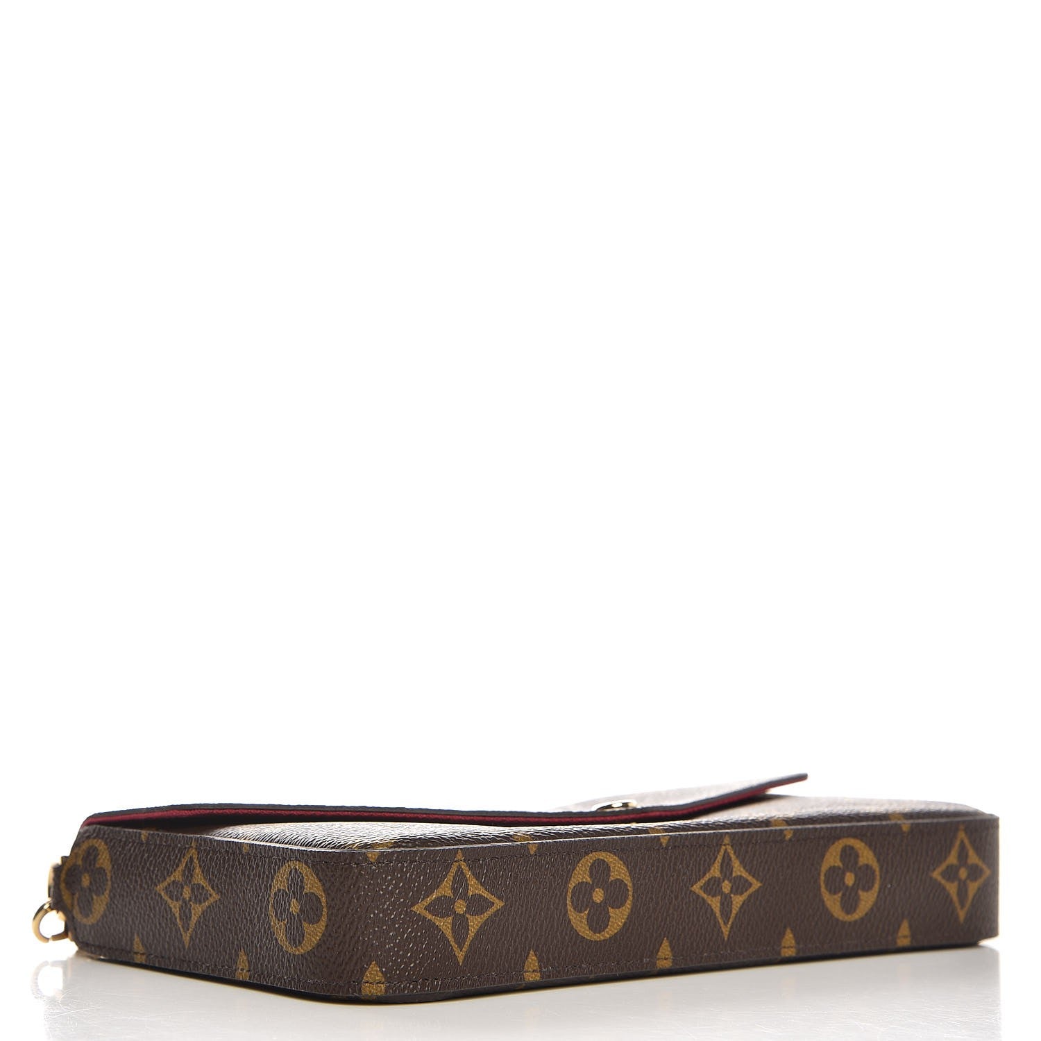 Louis Vuitton Monogram Pochette Felicie Chain Wallet Fuchsia 4 of 11