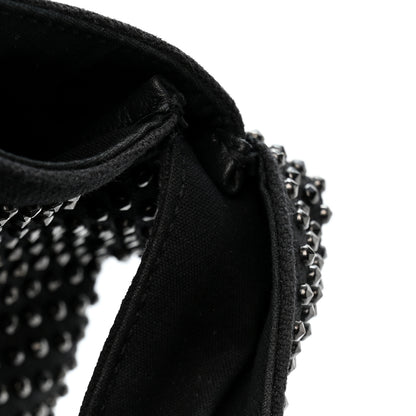 Saint Laurent Cotton Studded Le 5 A 7 Soft Hobo Black 12 of 12
