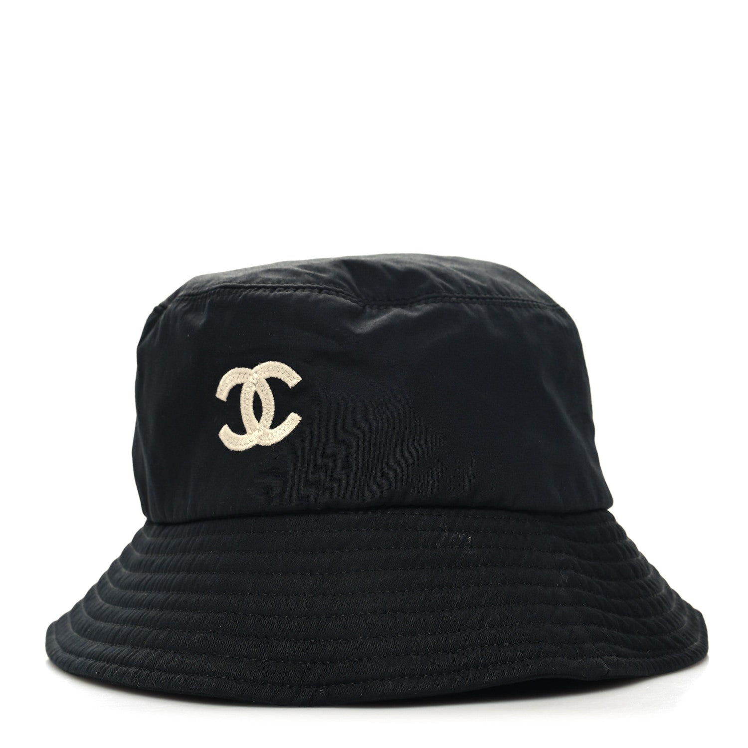 Chanel Canvas CC Bucket Hat M Black 1 of 9