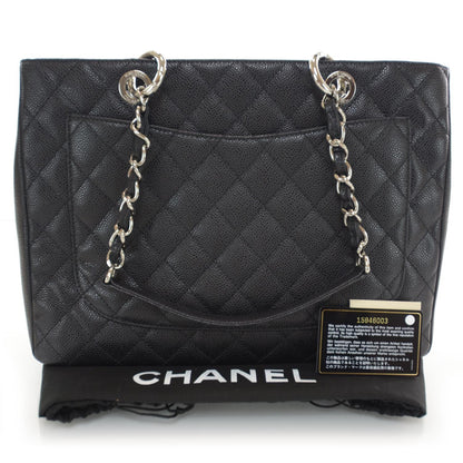 Chanel Caviar Grand Shopping Tote GST Black 3 of 8
