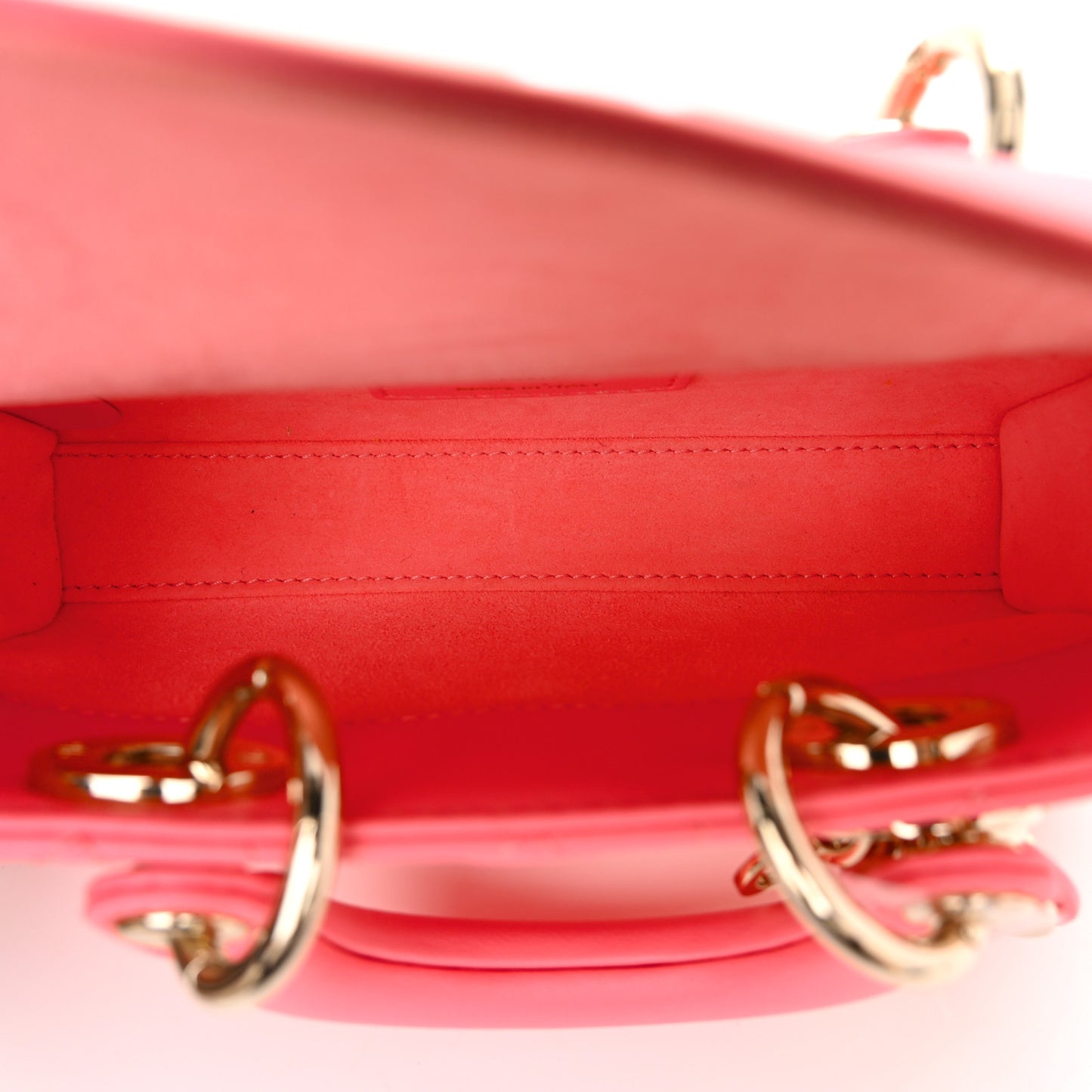 Lambskin Cannage Micro Lady D-Joy Pink