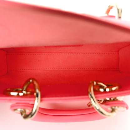 Christian Dior Lambskin Cannage Micro Lady D-Joy Pink 4 of 10