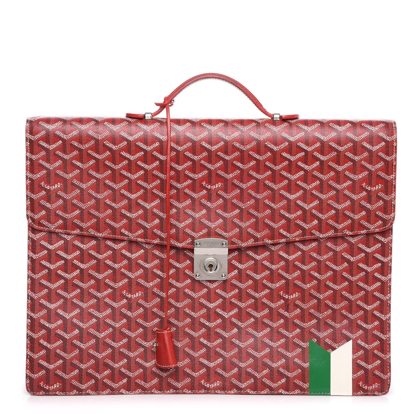 Chevron Serviette Chypre Briefcase Red