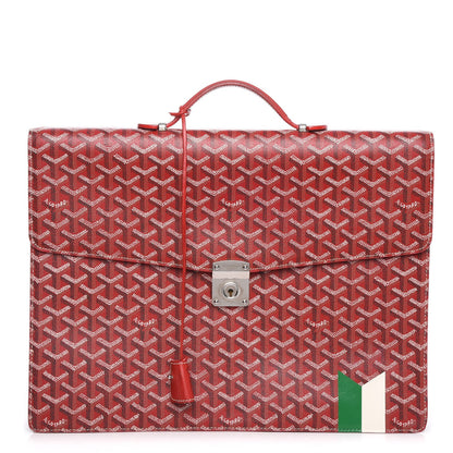 Goyard Chevron Serviette Chypre Briefcase Red 1 of 9