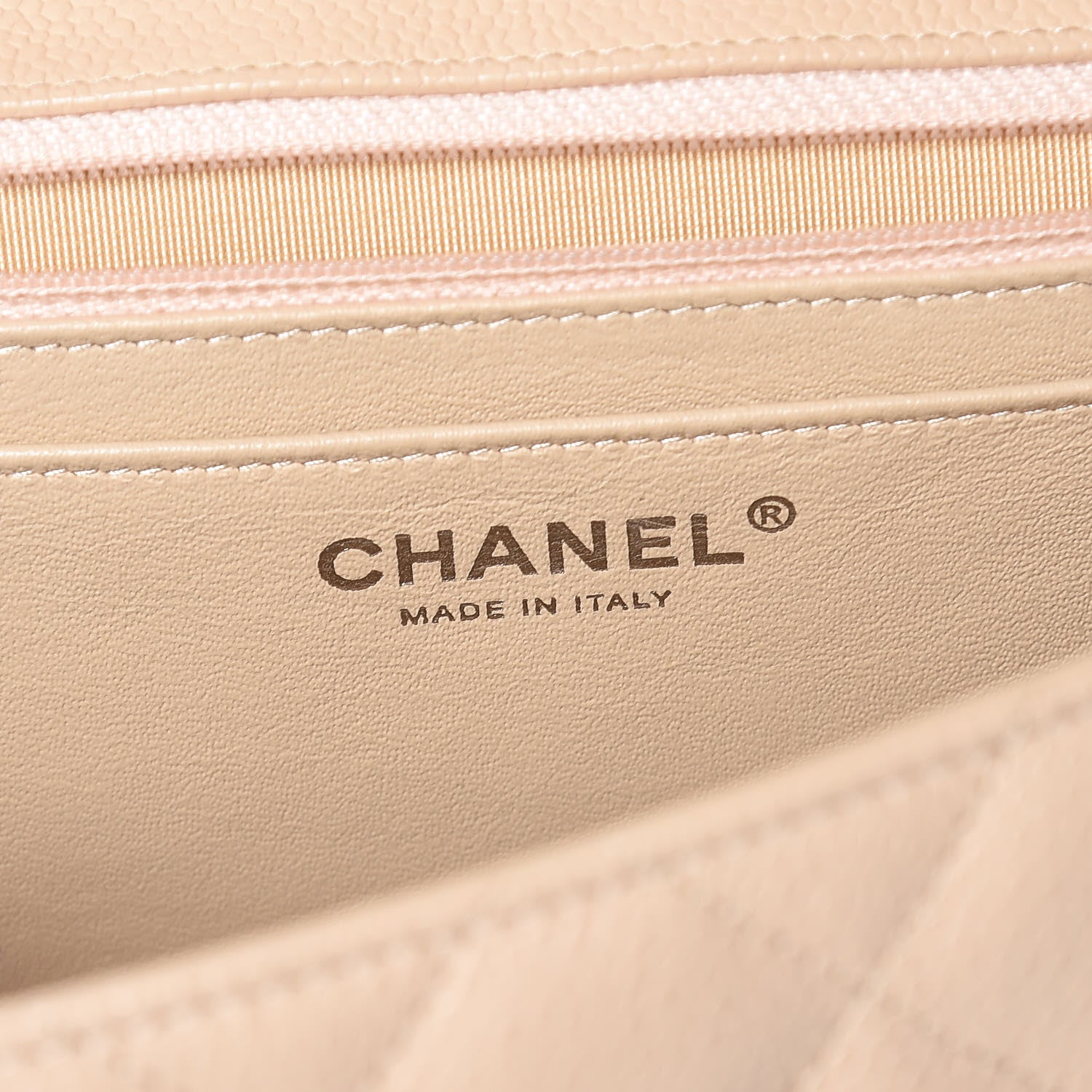 Chanel Caviar Quilted Jumbo Single Flap Beige Clair 7 of 14