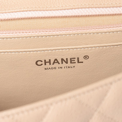 Chanel Caviar Quilted Jumbo Single Flap Beige Clair 7 of 14