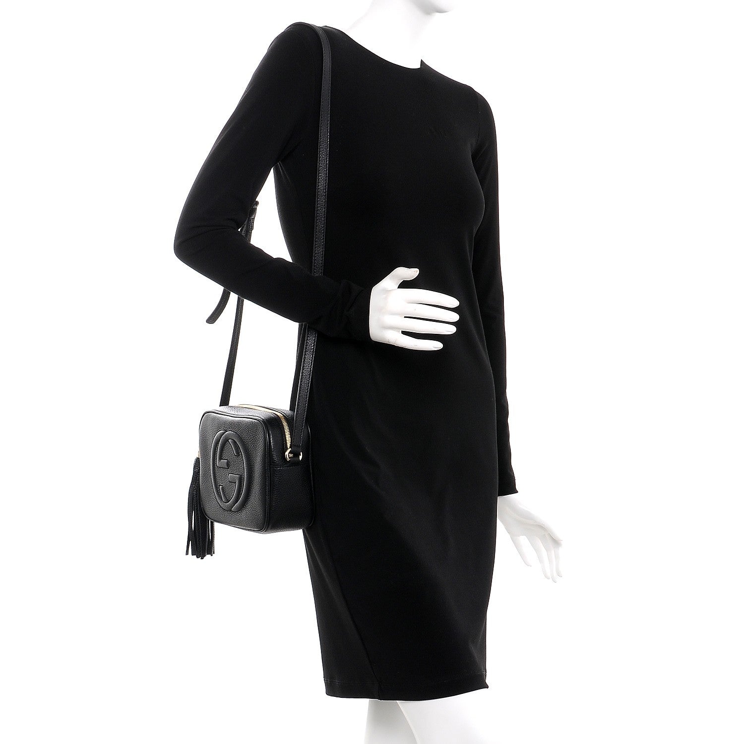 Gucci Pebbled Calfskin Small Soho Disco Bag Black 2 of 7