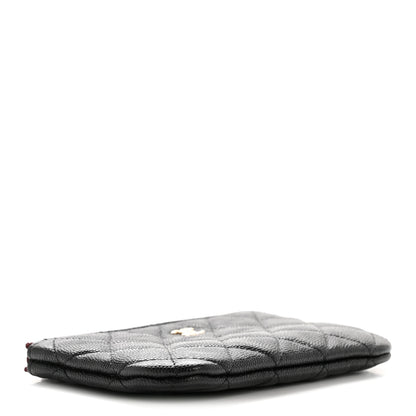 Chanel Caviar Quilted Small Cosmetic Case Black 4 of 9