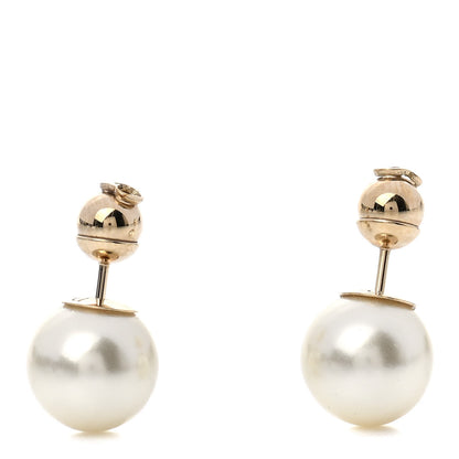 Christian Dior Pearl Tribal Earrings 1 of 5