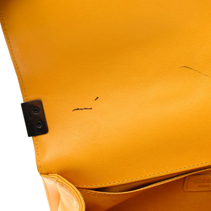 Chanel Lambskin Quilted Medium Boy Flap Yellow 12 of 17