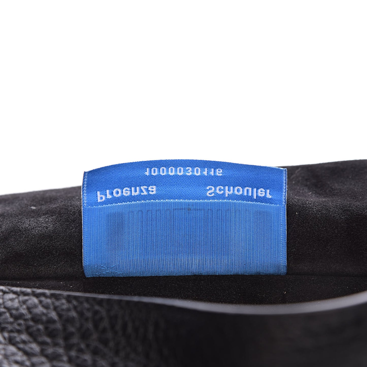 Pebbled Calfskin Small Courier Black