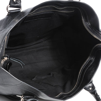 Balenciaga Chevre Silver Metallic Edge Hardware City Black 6 of 14