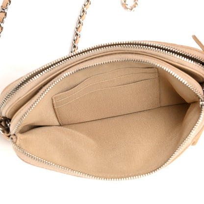 Chanel Caviar Quilted Small Clutch With Chain Beige 6 of 11