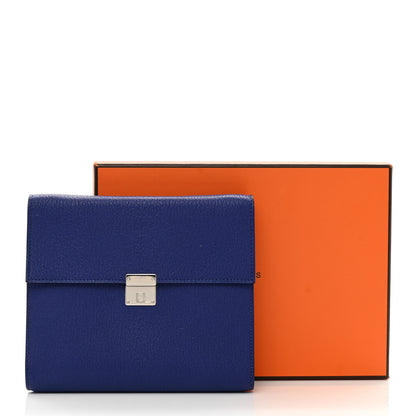Hermes Chevre Mysore Clic 16 Wallet Bleu Electrique 10 of 10