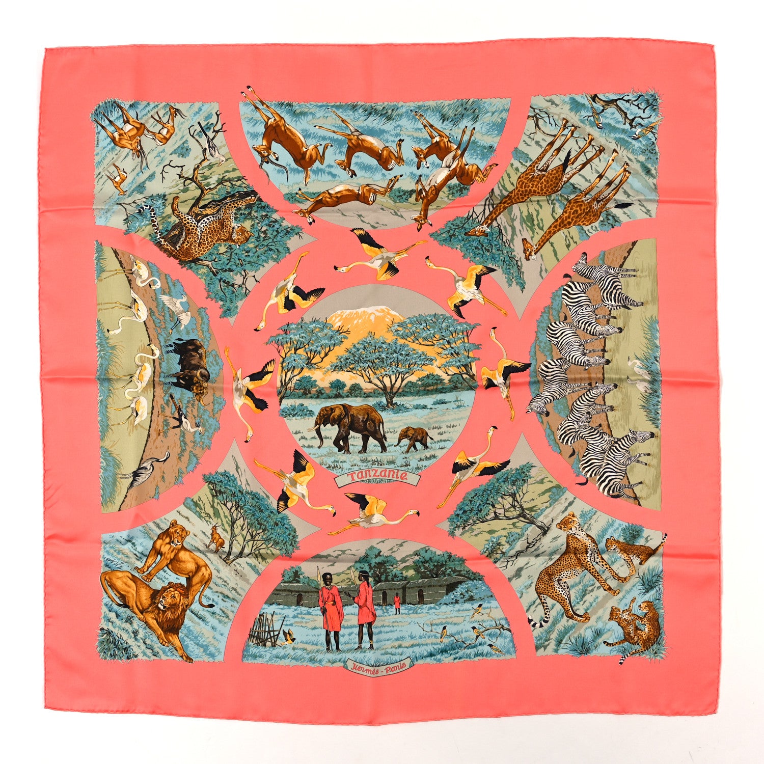 Hermes Silk Tanzanie Scarf 90 1 of 4