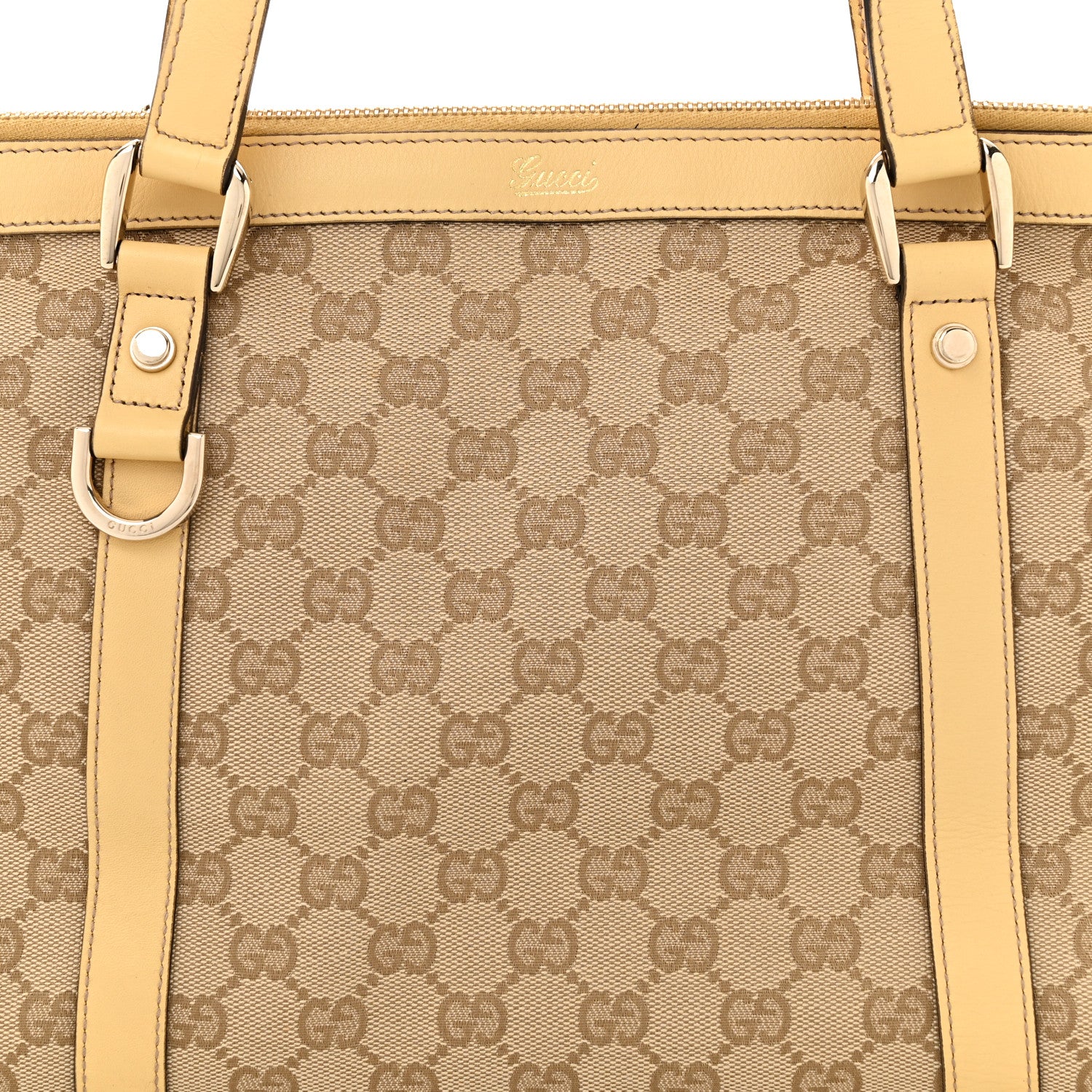 Gucci Monogram Medium Abbey Tote Yellow 8 of 10