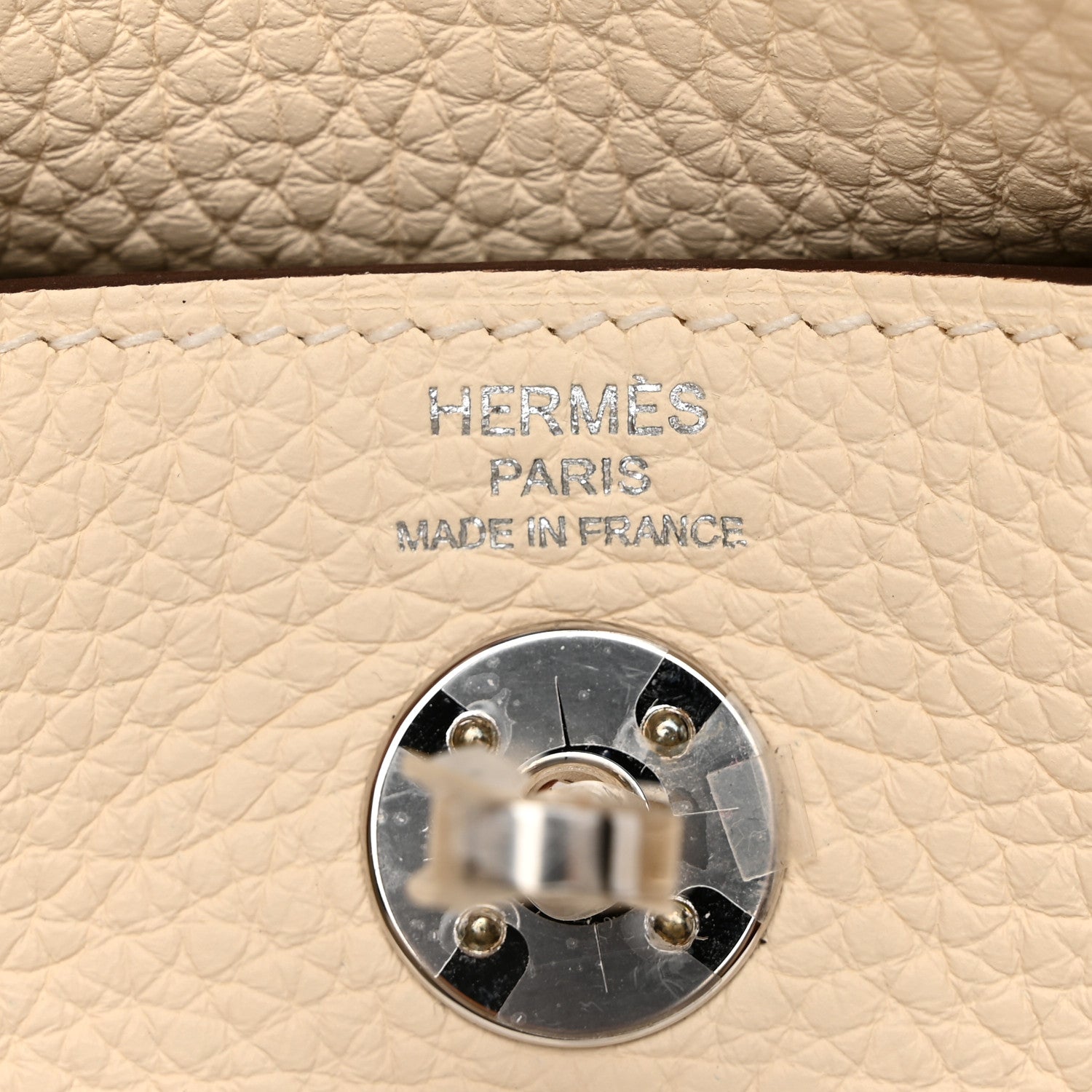Hermes Taurillon Clemence Maxi Quadrille Mini Lindy 20 Nata Citron 6 of 11