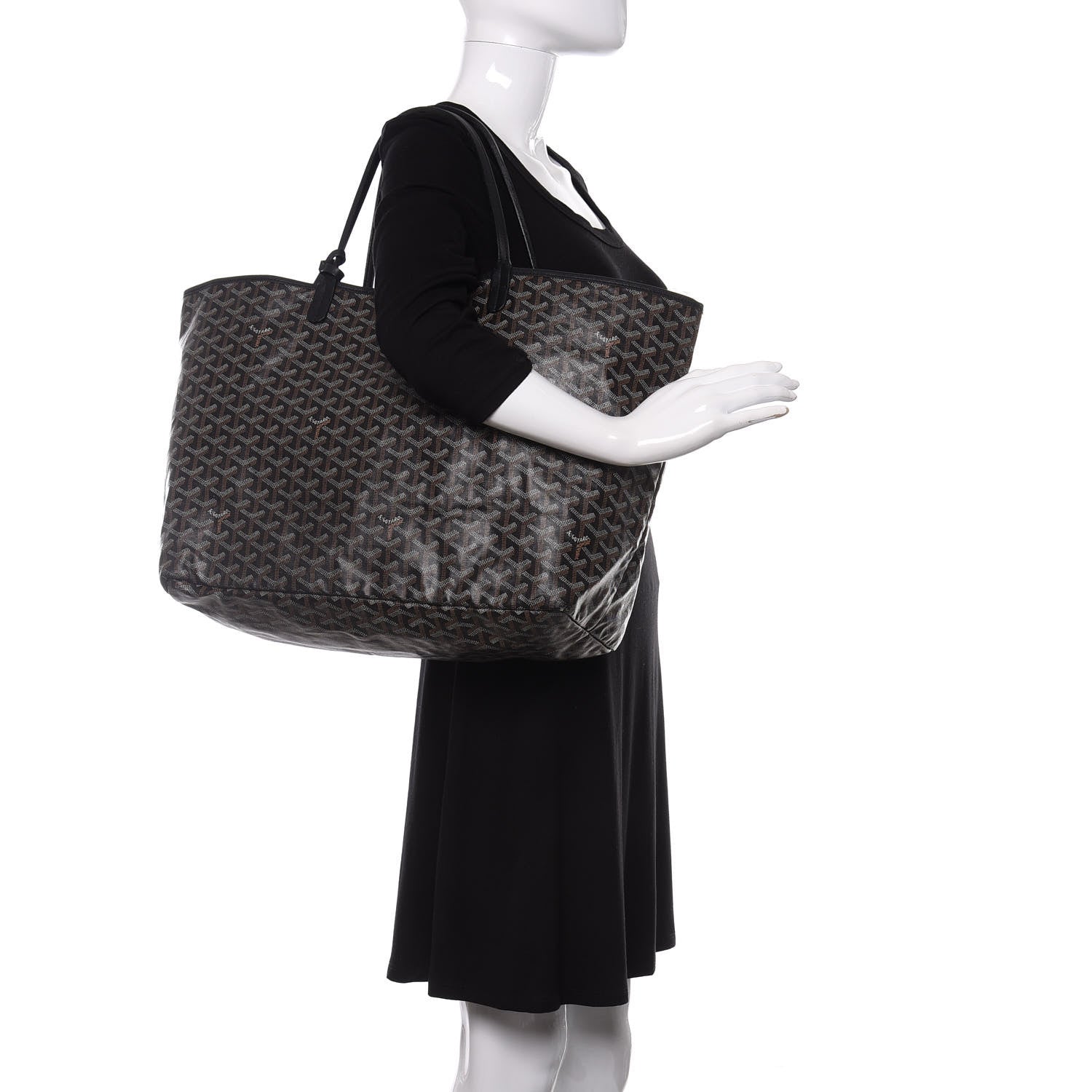 Goyard Goyardine Saint Louis GM Black 2 of 8