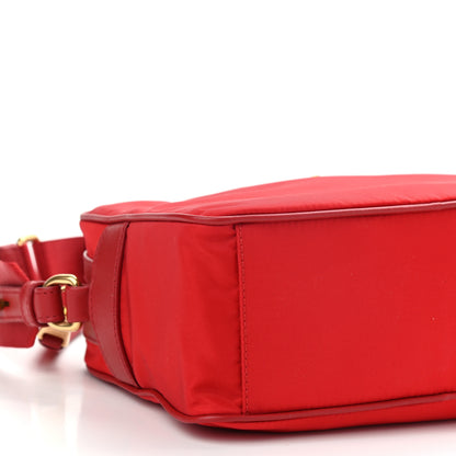Prada Tessuto Nylon Soft Calf Camera Bag Rosso 9 of 10