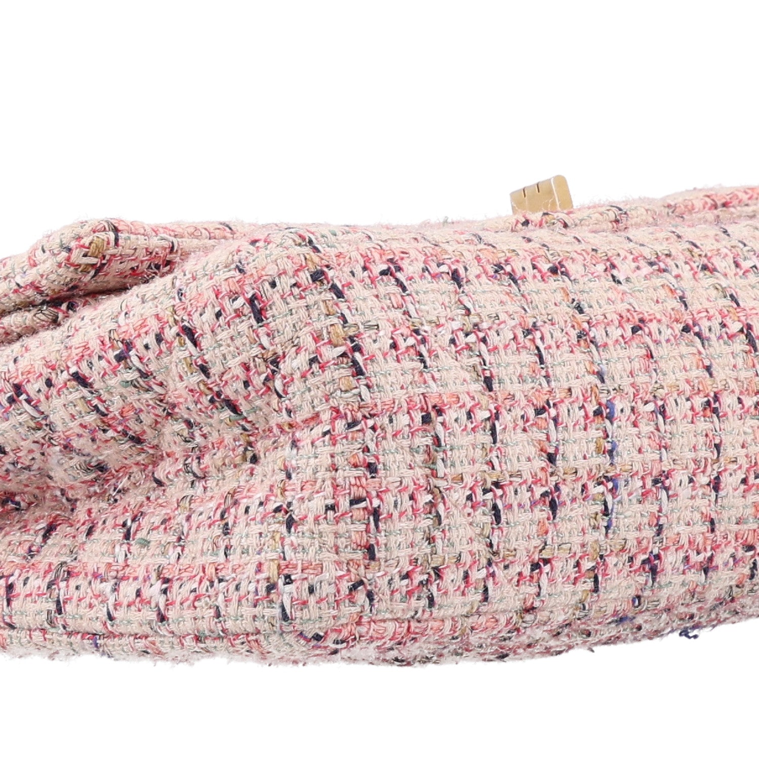 Chanel Tweed Quilted 2.55 Reissue 225 Flap Ecru Pink Multicolor 9 of 10