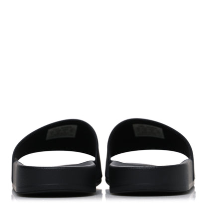 Balenciaga Rubber New York Womens Pool Slide Sandals 39 Black 6 of 10