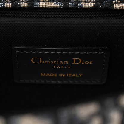 Christian Dior Oblique 30 Montaigne Flap Bag Blue 6 of 9