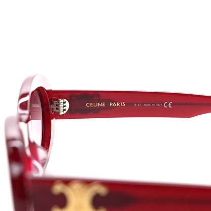 Celine Acetate Triomphe 01 Sunglasses CL 40194U Milky Burgundy 6 of 7