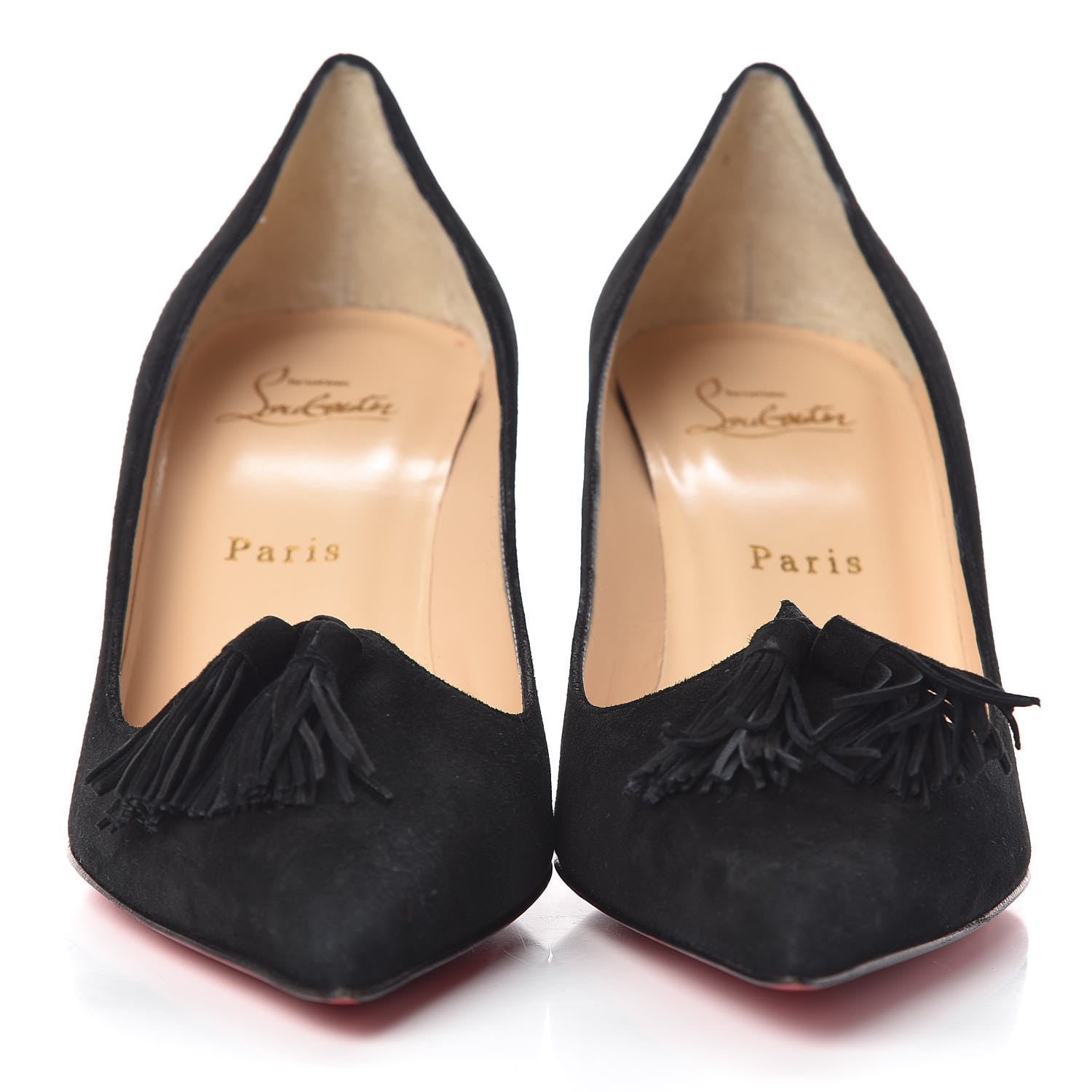 Christian Louboutin Suede Gwalior 70 Pumps 38 Black 2 of 8