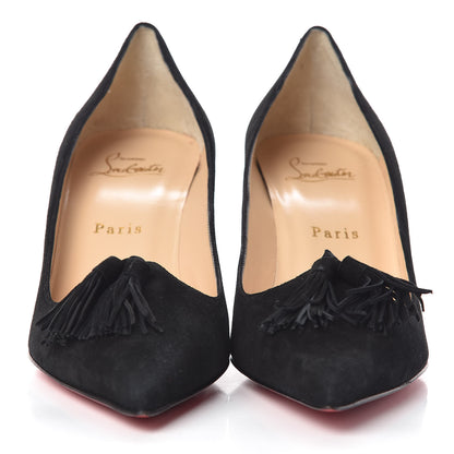 Christian Louboutin Suede Gwalior 70 Pumps 38 Black 2 of 8