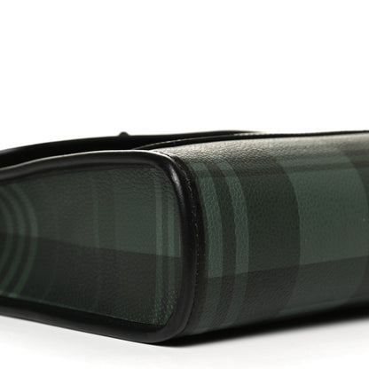 Mulberry Printed Eco Scotchgrain Calfskin Tartan Antony Messenger Crossbody Black Green 8 of 11