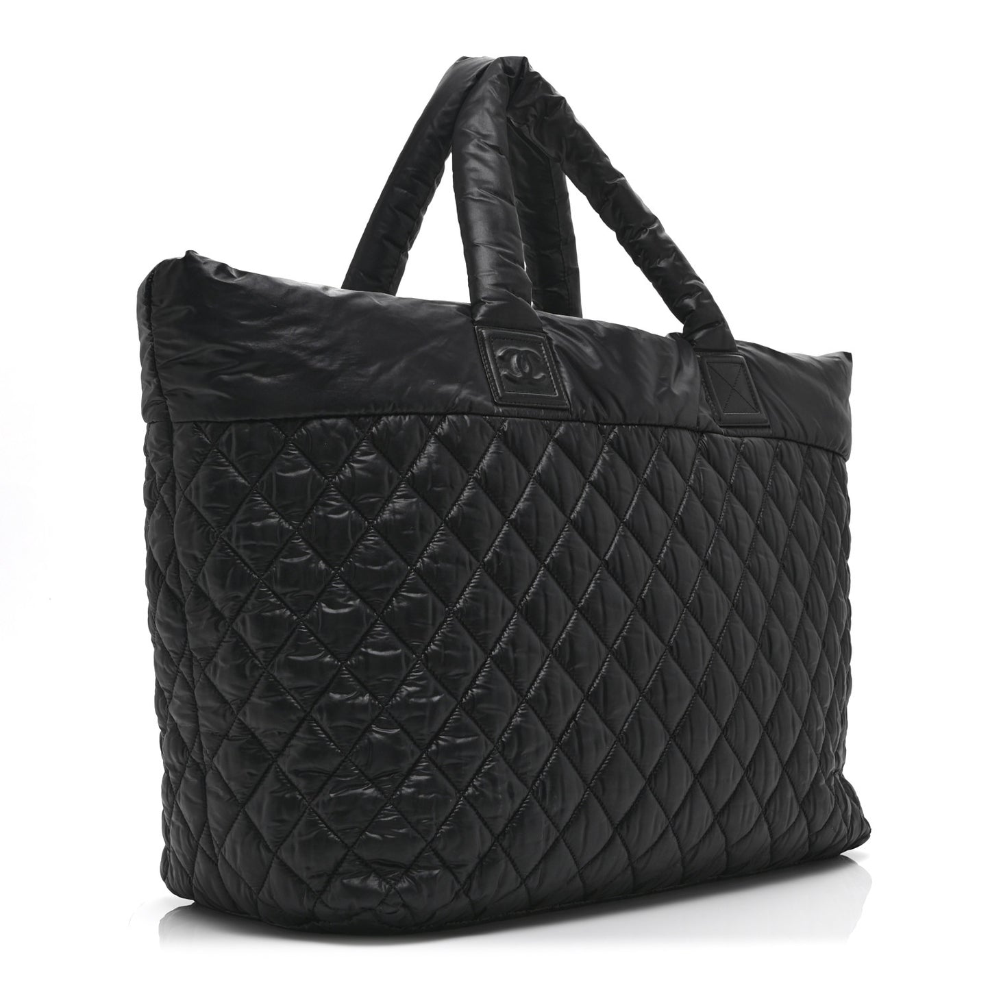 Nylon Quilted Extra Large Coco Cocoon Tote Black