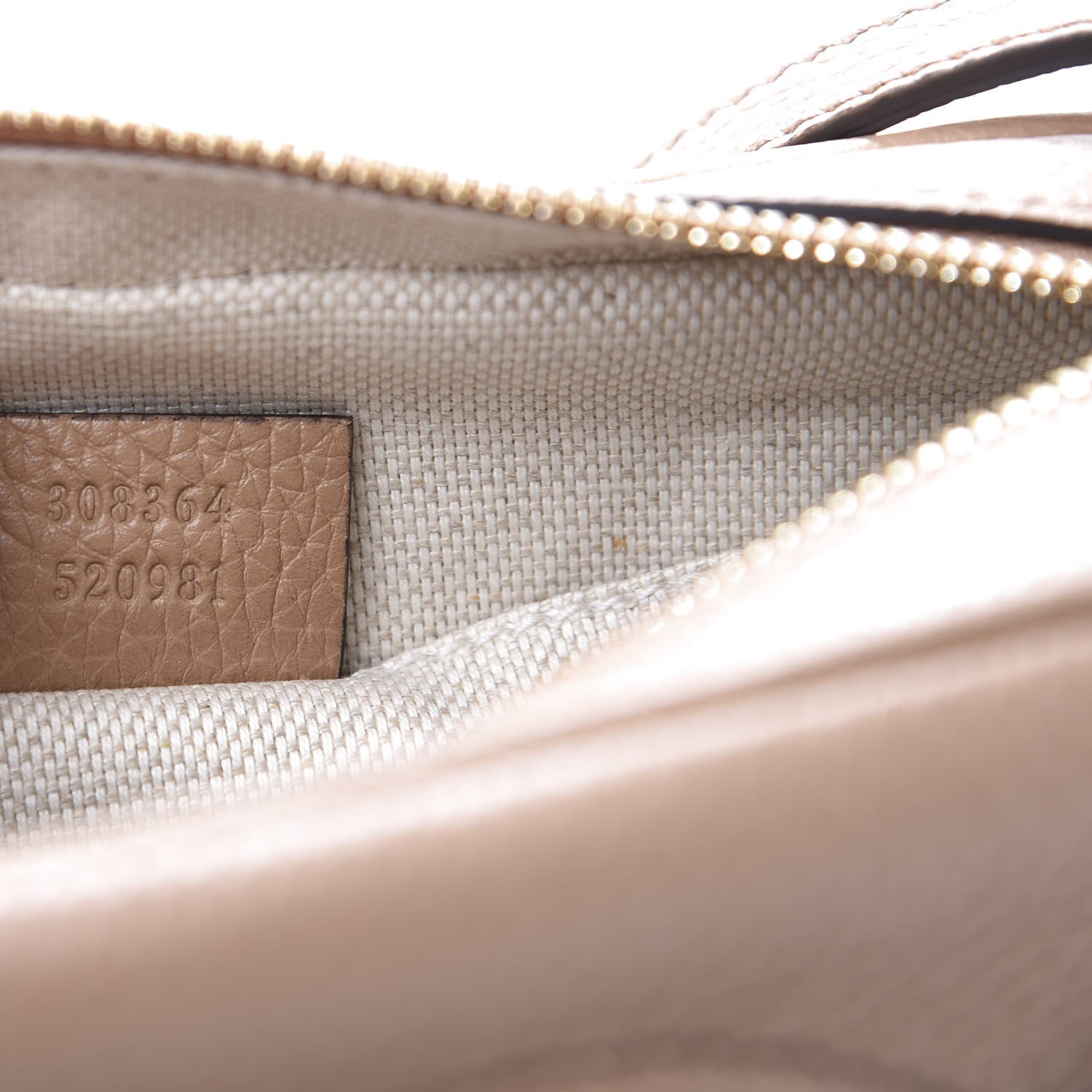 Gucci Pebbled Calfskin Small Soho Disco Bag Camelia 8 of 13