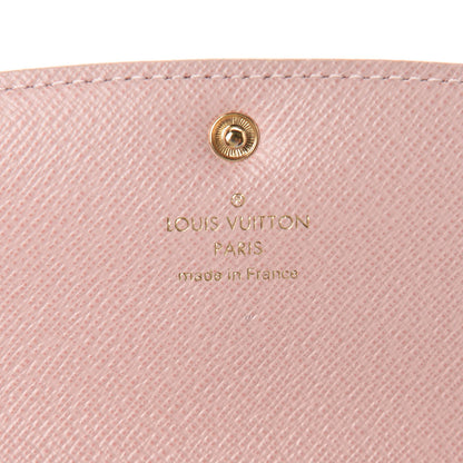 Louis Vuitton Damier Azur Emilie Wallet Rose Ballerine 6 of 7