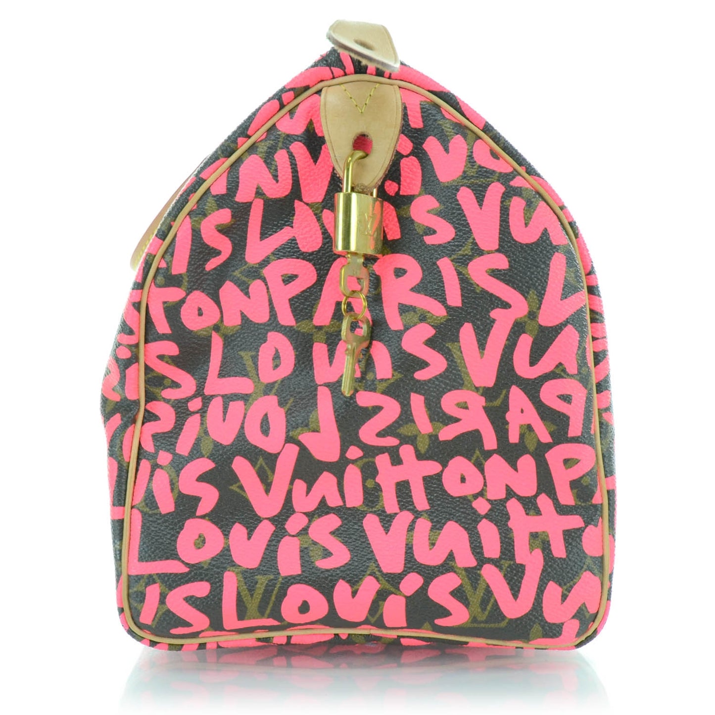 Monogram Graffiti Speedy 30 Fuchsia