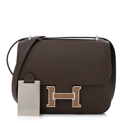 Hermes Epsom Enamel Constance 18 Ecorce Gris Asphalte 3 of 12
