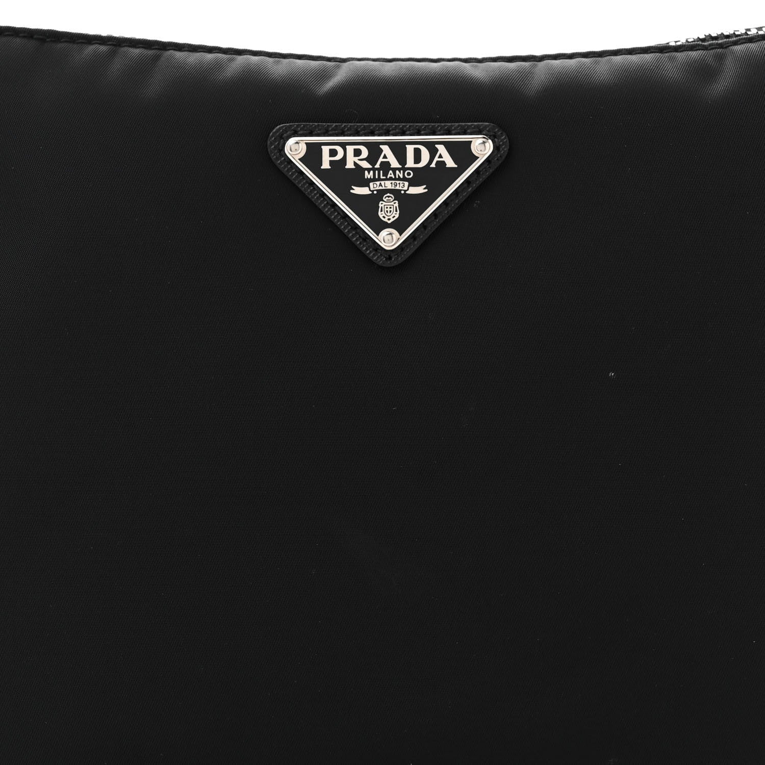 Prada Re-Nylon Saffiano Pocket Zippered Shoulder Bag Black 8 of 10