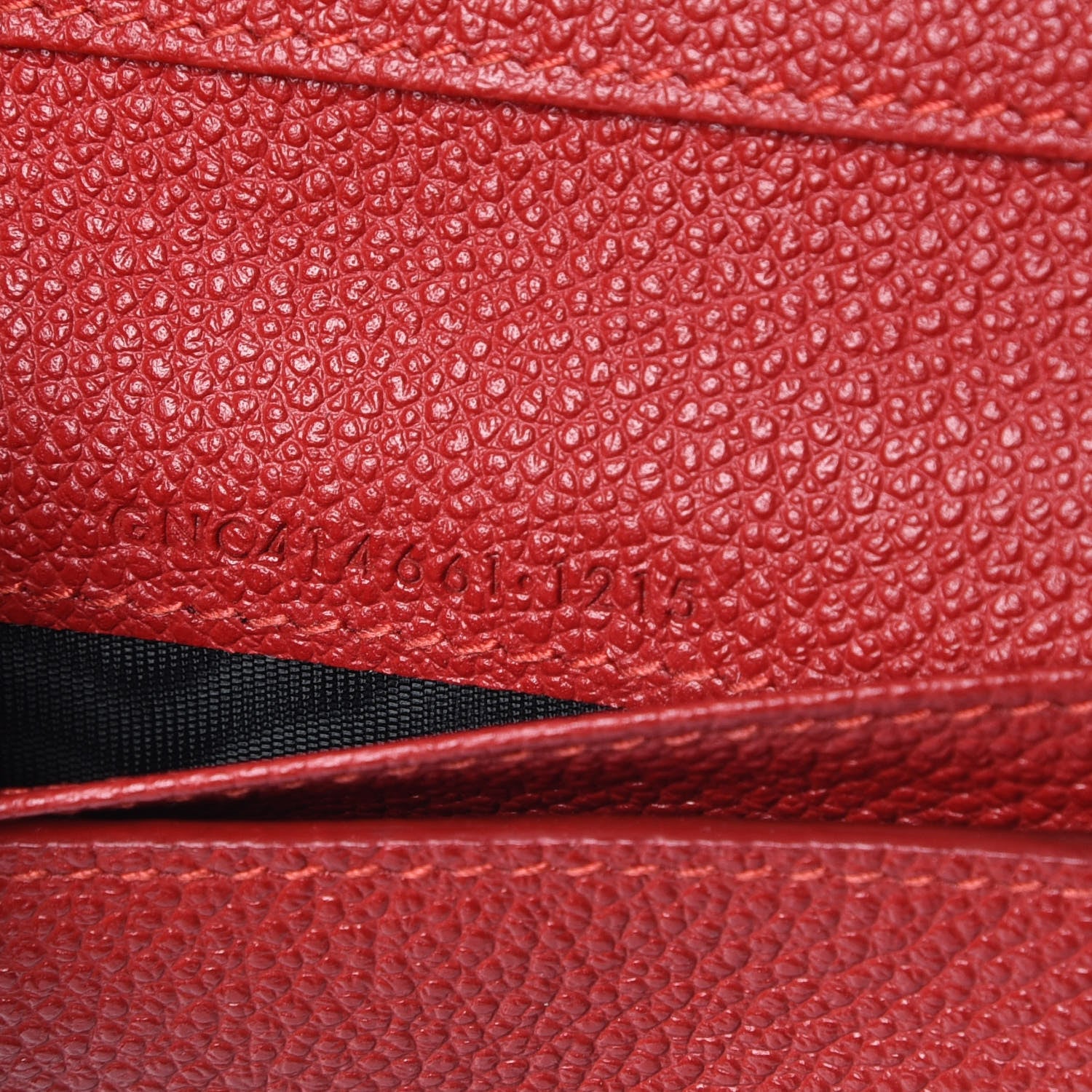 Saint Laurent Grained Calfskin Rive Gauche Compact Zip Around Wallet Red 10 of 10