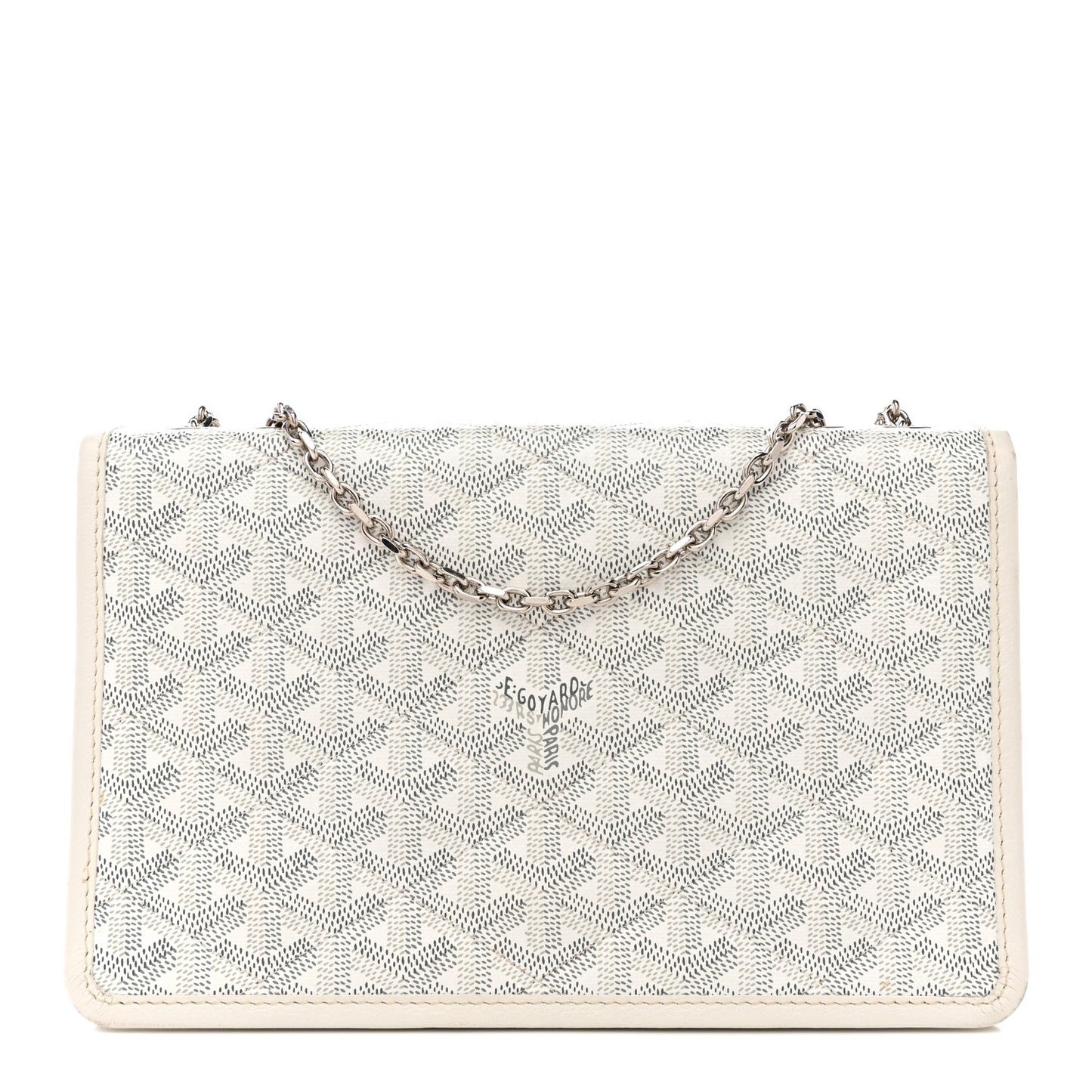 Goyardine Alexandre III Bag White