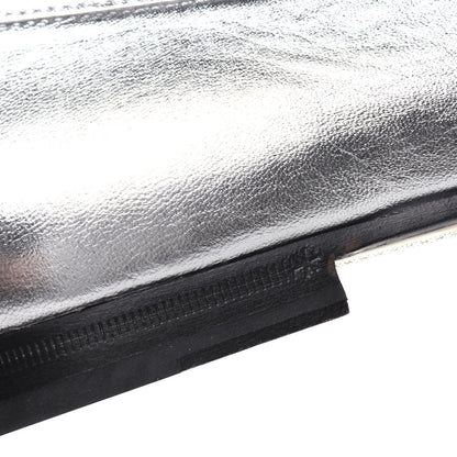 Gucci Metallic Nappa Womens Jordaan Loafers 39.5 Argento 10 of 12