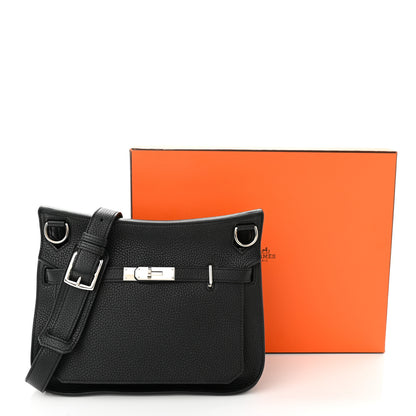 Hermes Taurillon Clemence Jypsiere 28 Black 11 of 11