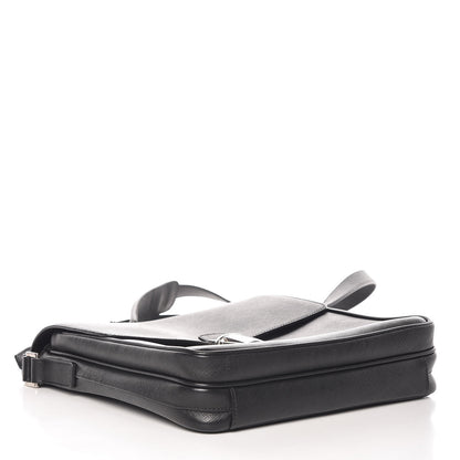 Prada Saffiano Messenger Satchel Black 4 of 15