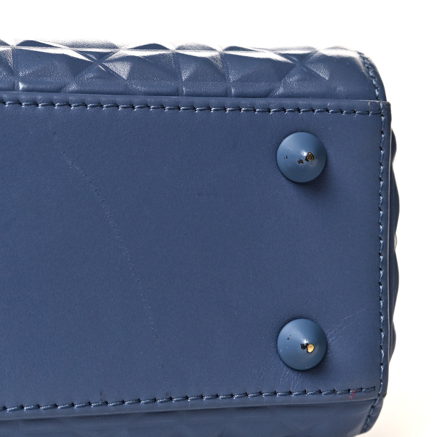 Calfskin Cannage Diamond Small My ABCDior Blue