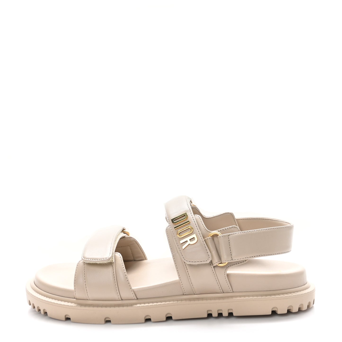 Lambskin Dioract 10mm Sandals 40 Beige